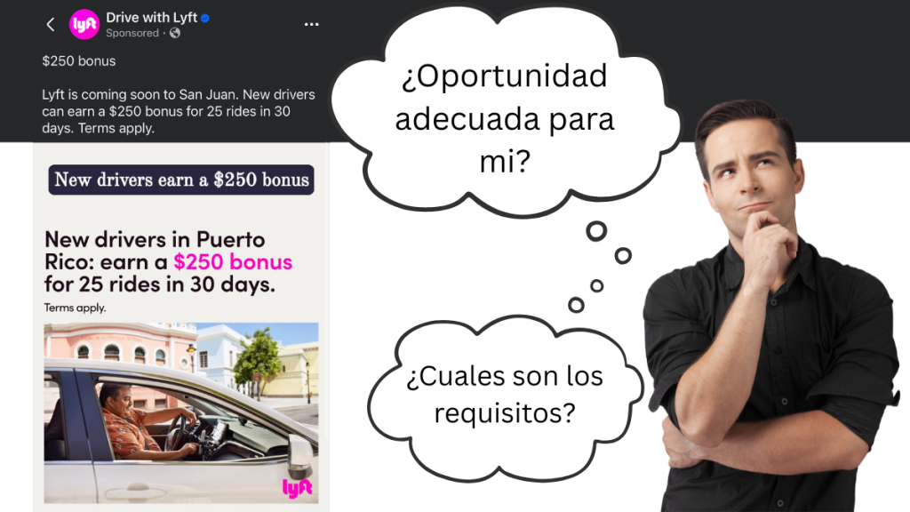 ¿Lyft en Puerto Rico? ¡Ya están buscando conductores y ofrecen bonos de $250!