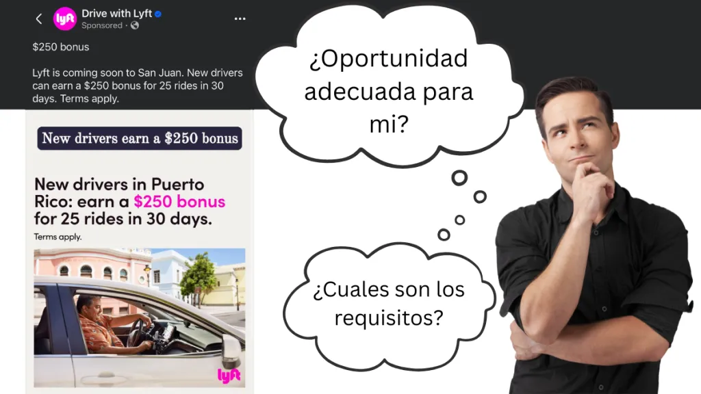 ¿Lyft en Puerto Rico? ¡Ya están buscando conductores y ofrecen bonos de $250!